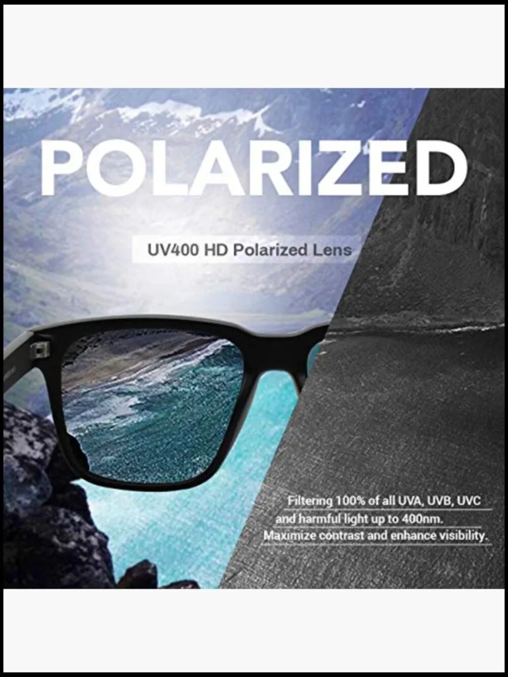 Polarized Sunglasses for Big Heads Men Women Oversized Fit XL TR90 Frame
